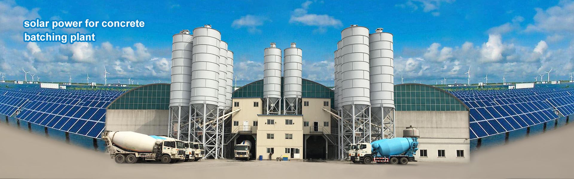 solar power for concretebatching plant